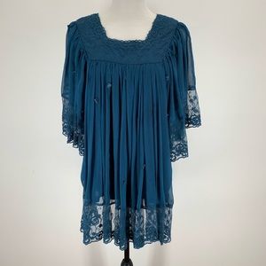 Badgley Mischka American Glamour Chiffon Top